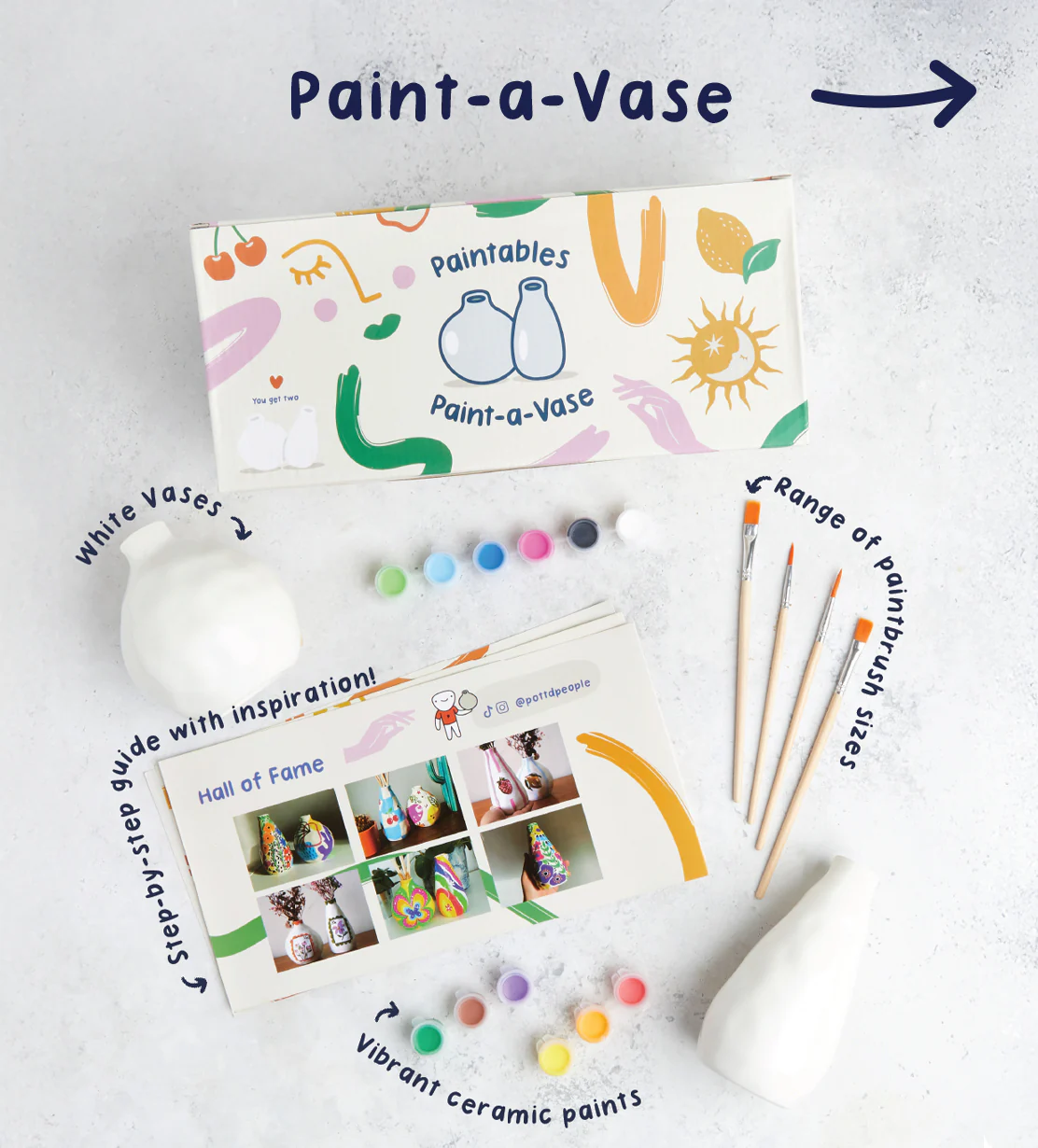 Paintables Mug, Breakfast Set & Vase Bundle - Image 4